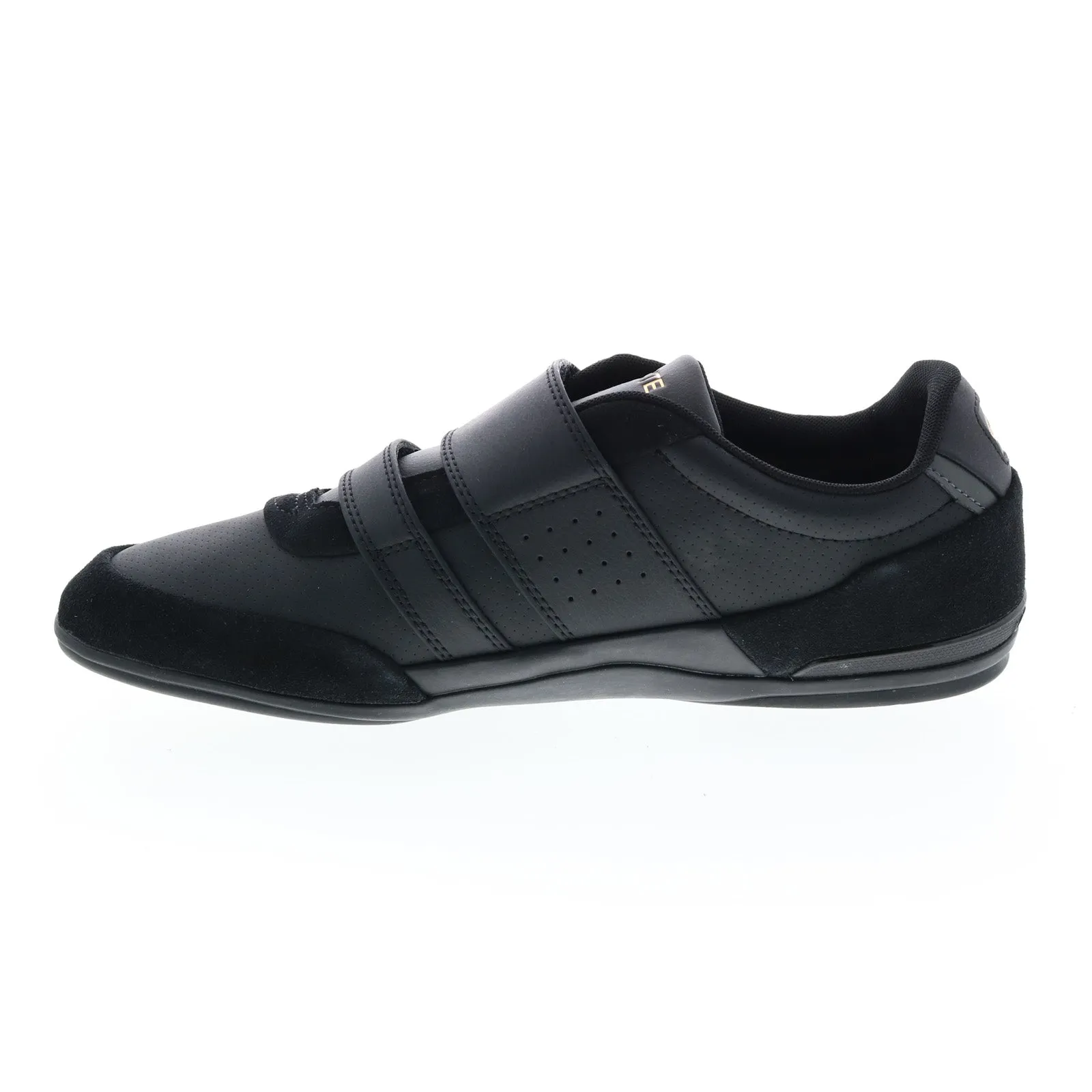 Lacoste Misano Mens Black Suede Lifestyle Sneakers Shoes