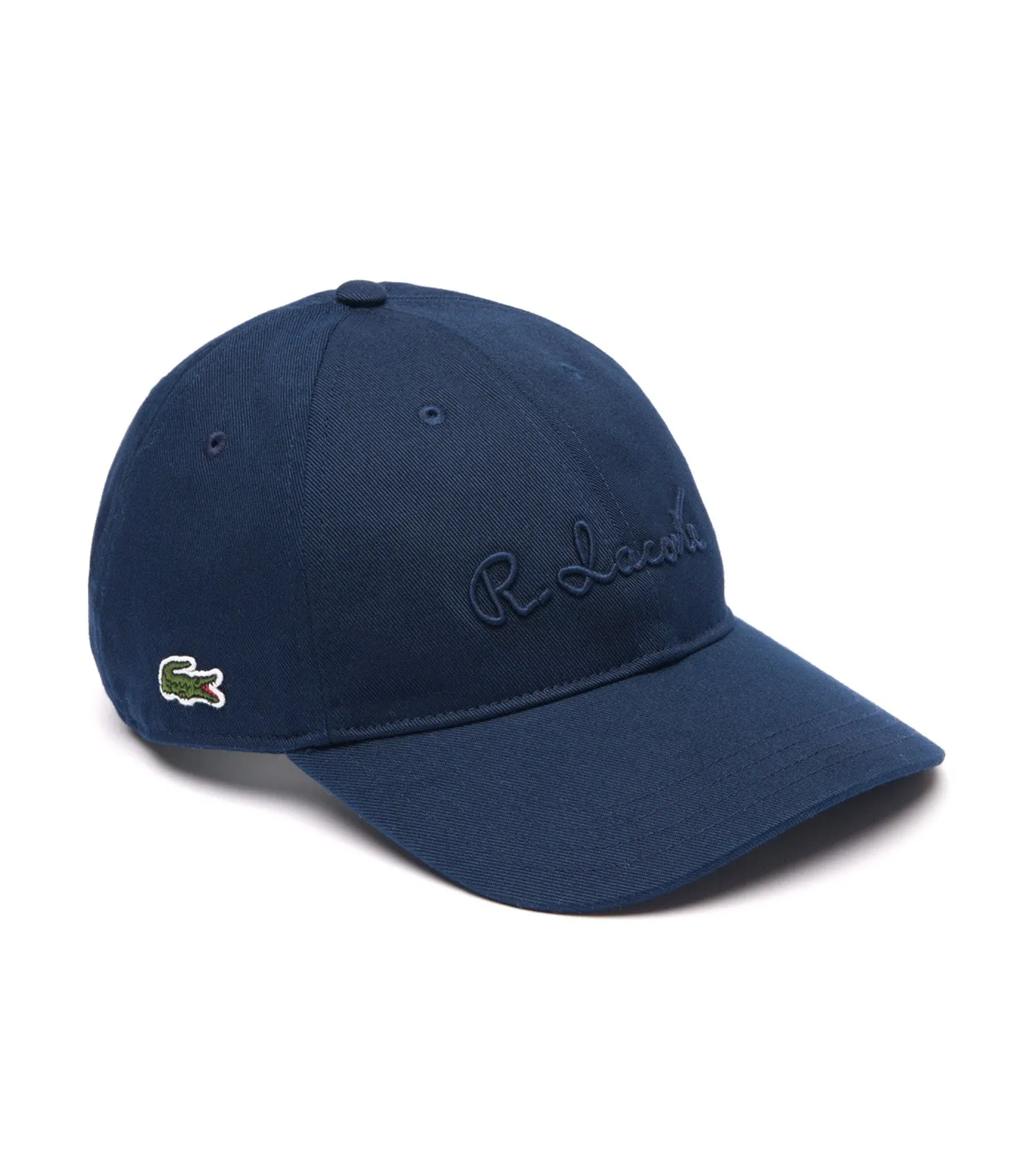 Lacoste Navy Blue Cap with 3D Embroidery