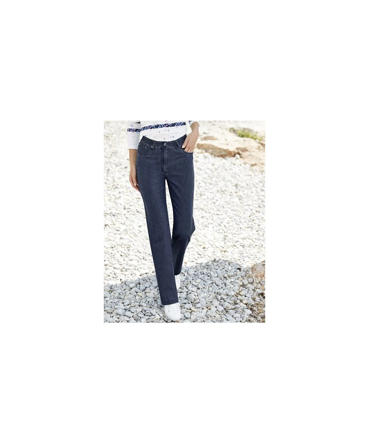 Women's Pull-On Denim Trousers