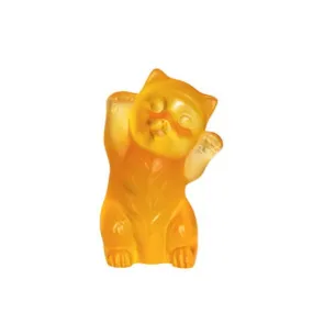 Lalique Amber Kitten Sculpture, Item No. 10733500