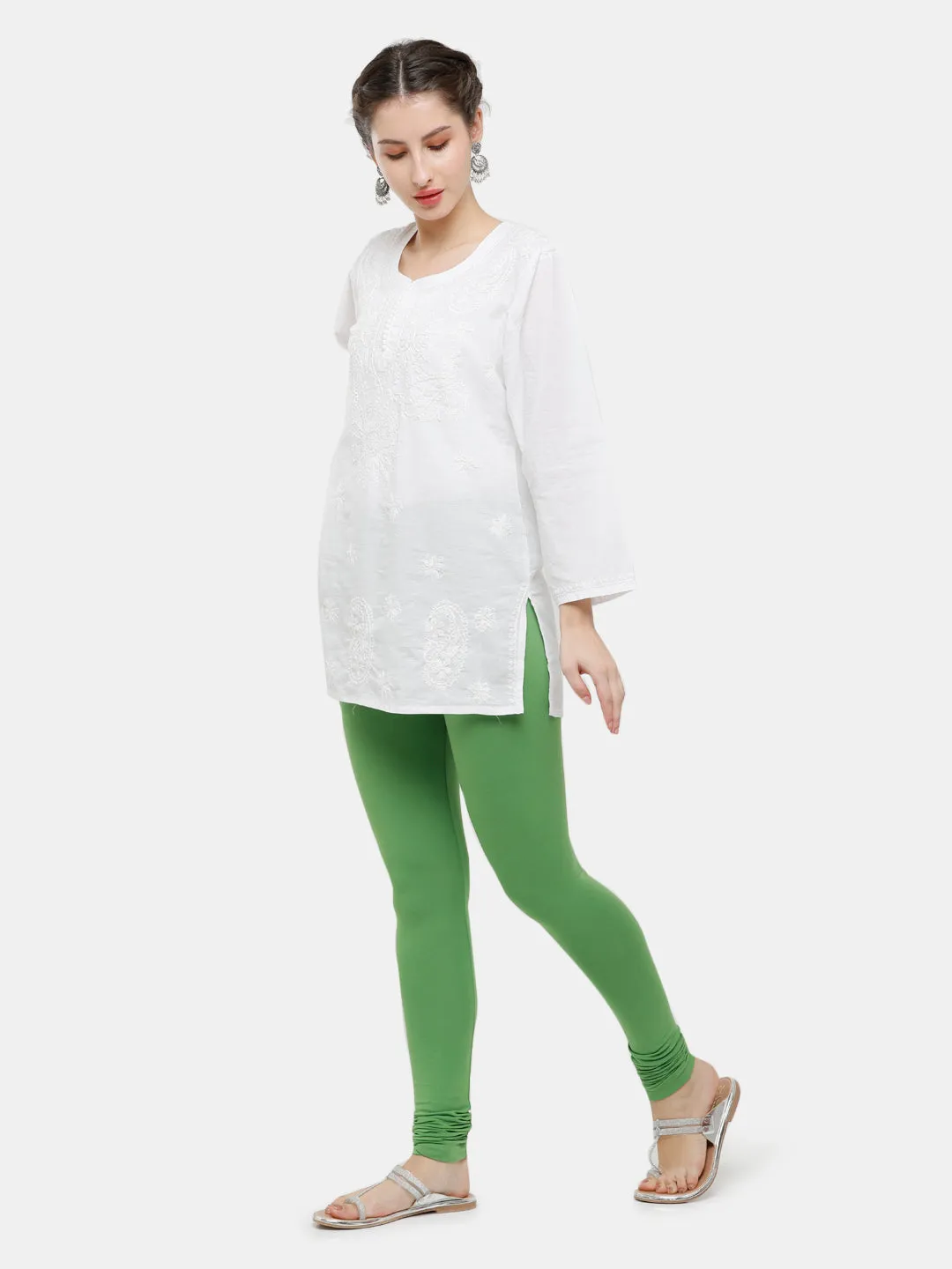 Light Green Churidar Leggings