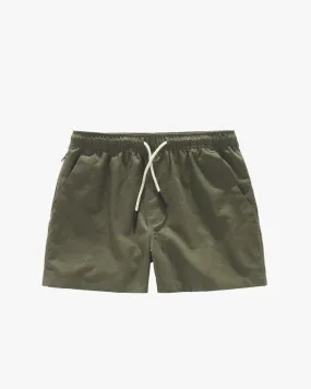 Linen Shorts in Army Green by OAS