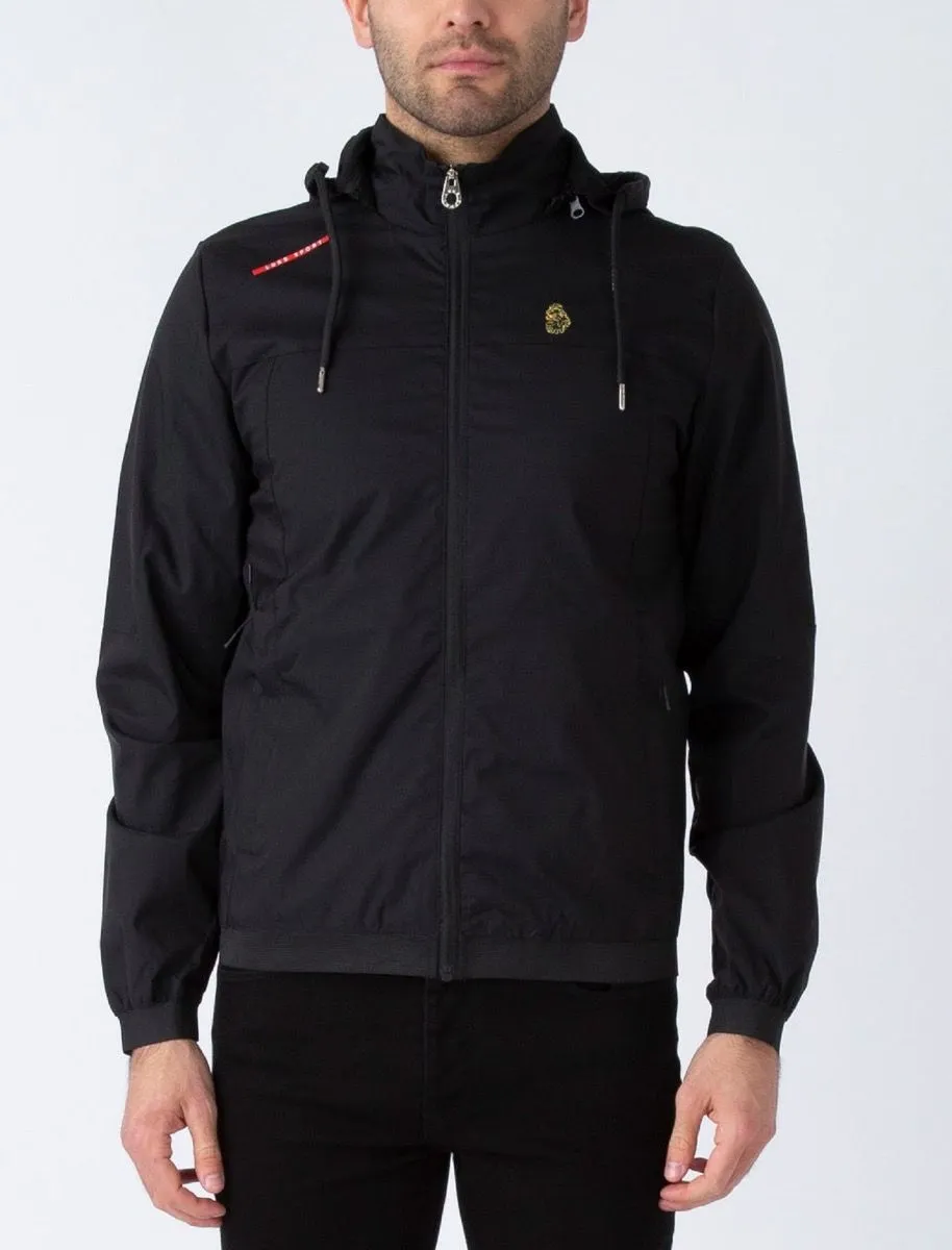 Luke 1977 Men's Benyon Hooded Jacket in Jet Black