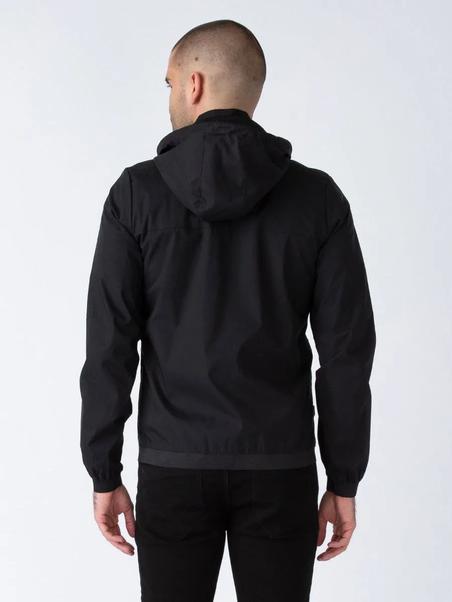 Luke 1977 Men's Benyon Hooded Jacket in Jet Black