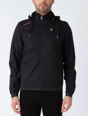 Luke 1977 Men's Benyon Hooded Jacket in Jet Black