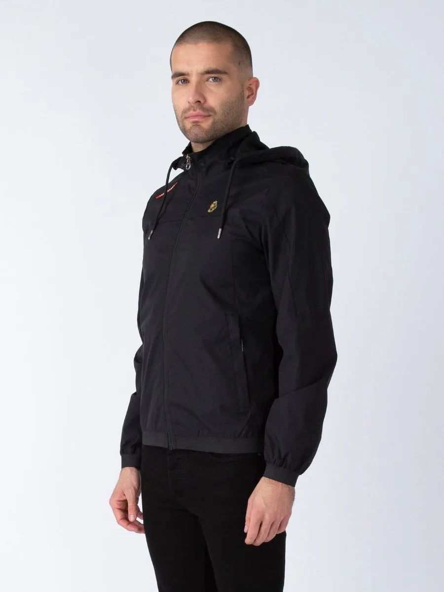 Luke 1977 Men's Benyon Hooded Jacket in Jet Black