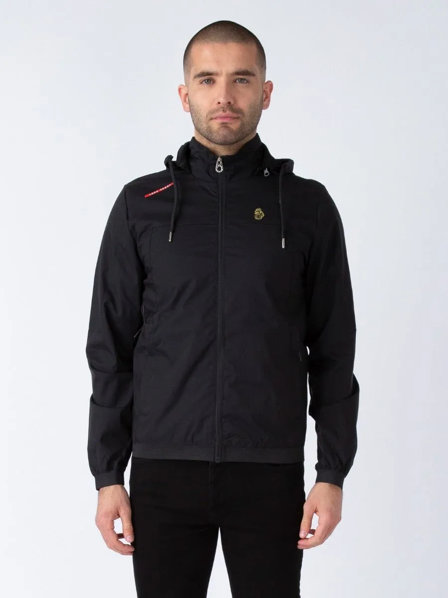 Luke 1977 Men's Benyon Hooded Jacket in Jet Black