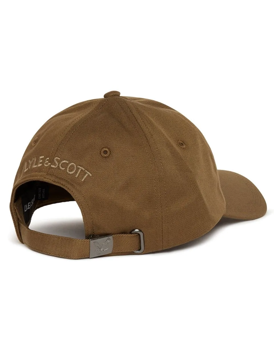 Olive Cotton Baseball Cap by Lyle & Scott