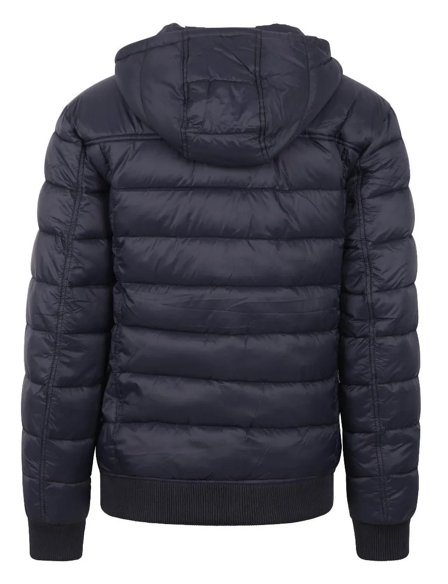 Lyle Scott Wadded Quilted Jacket Dark Navy