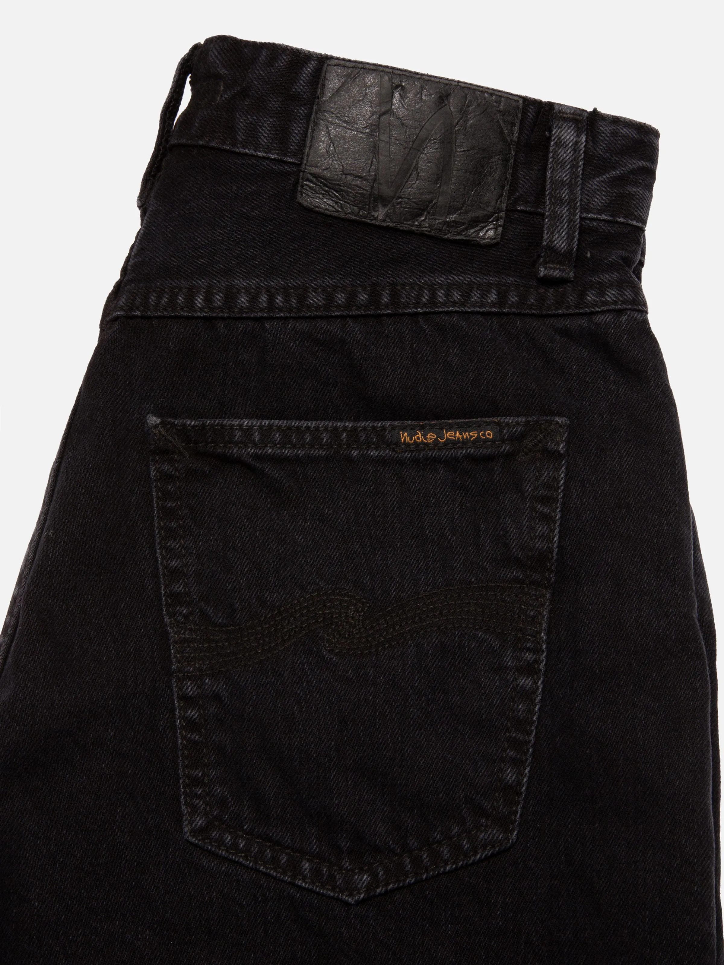 Smooth Black Denim Shorts by Maeve