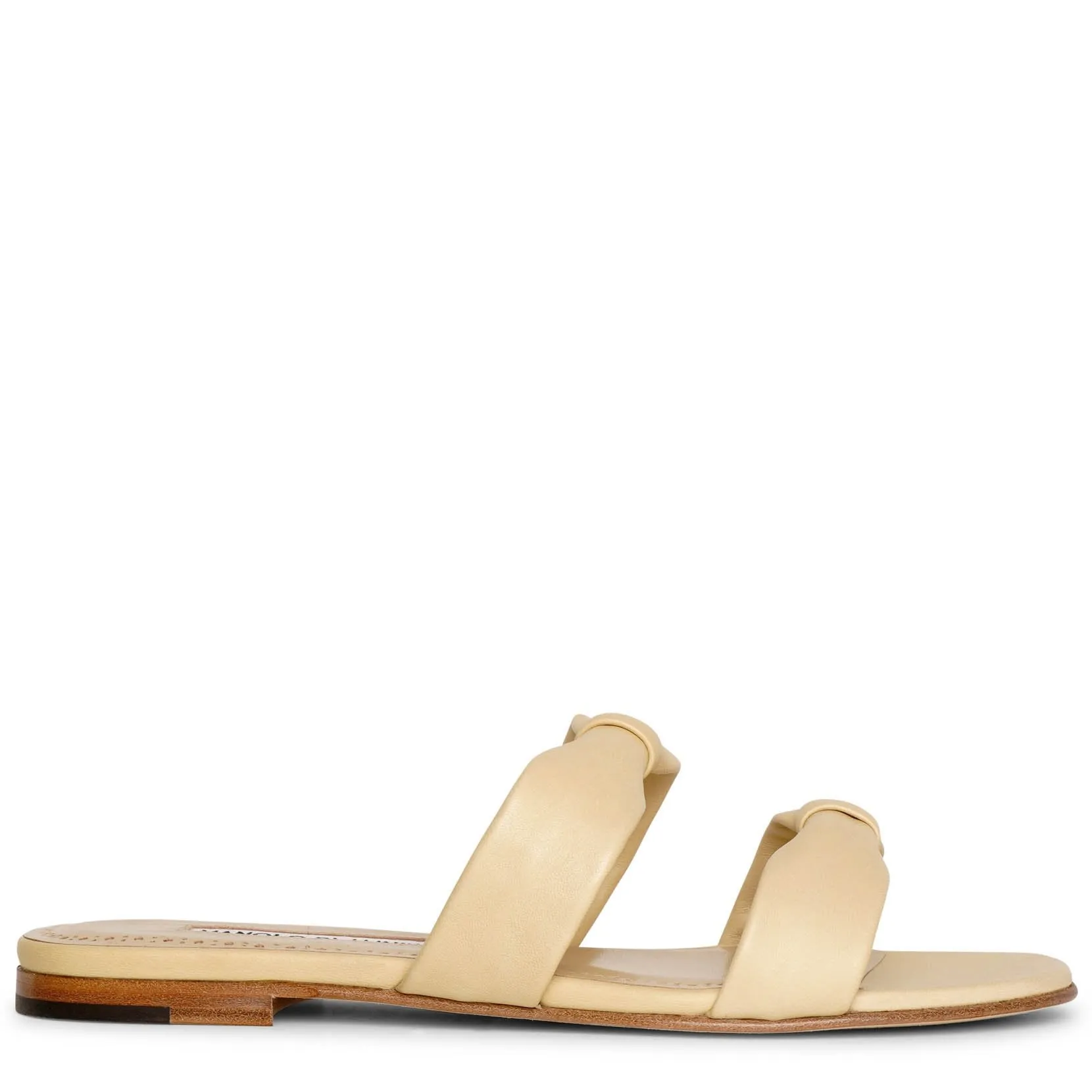 Manolo Blahnik Leather Flat Sandals