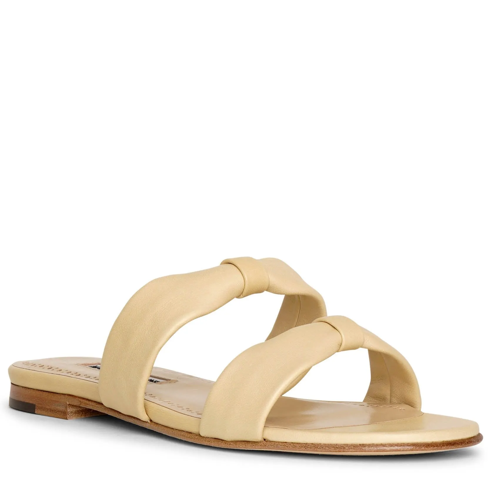 Manolo Blahnik Leather Flat Sandals