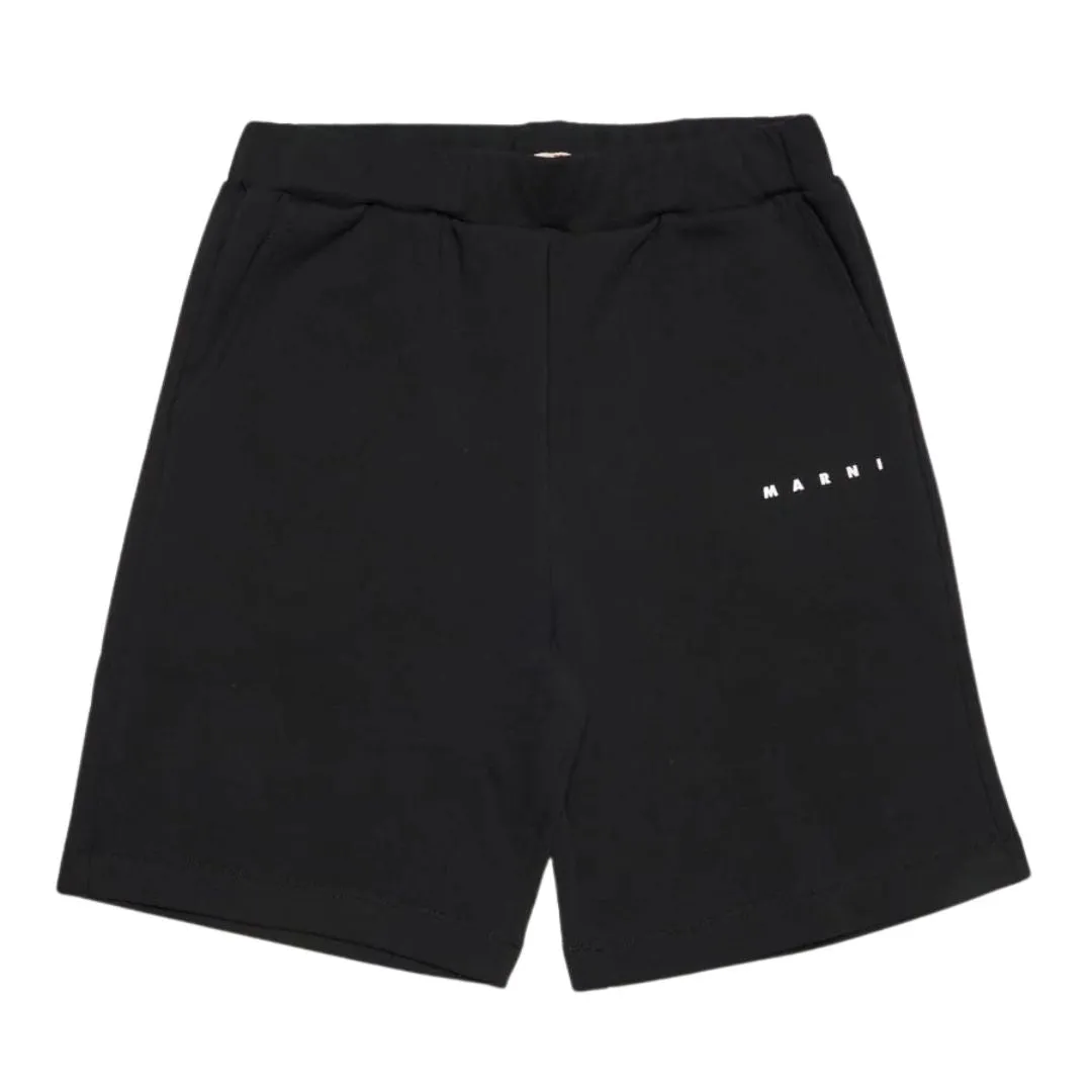 Marni Shorts with Logo in Black