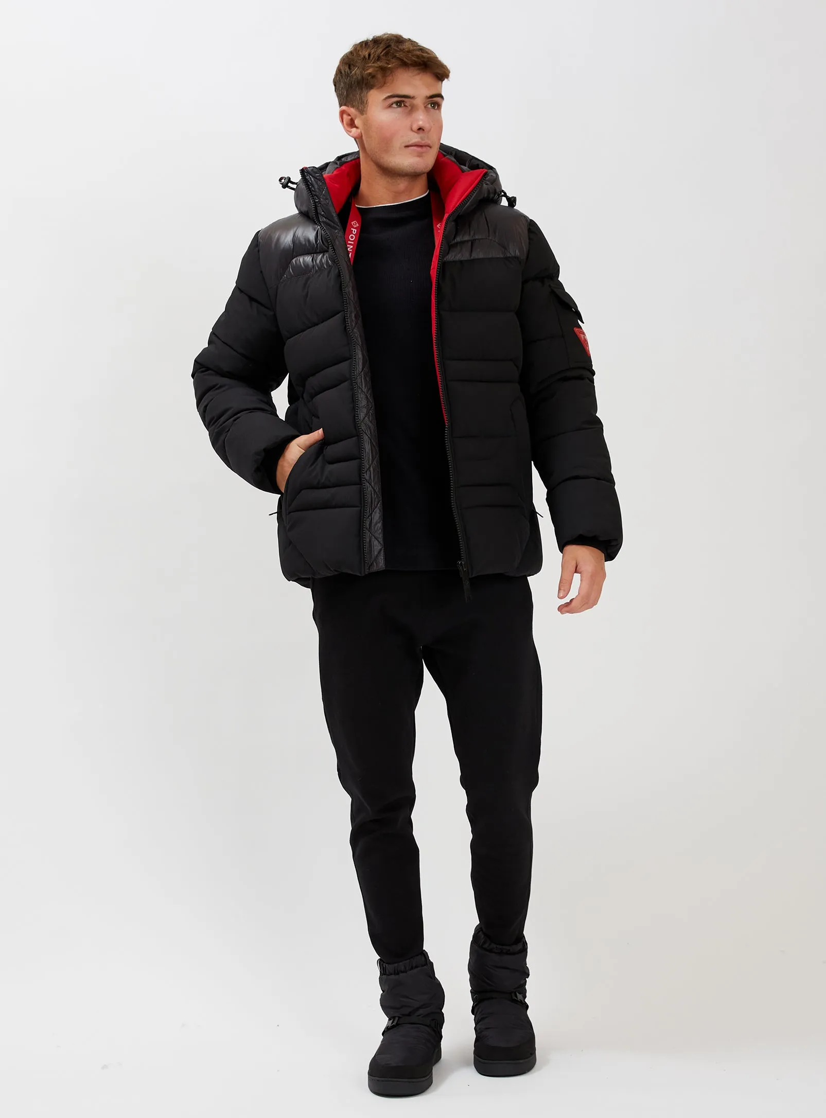 MAURICE Engineered Quilted Puffer Bomber Jacket