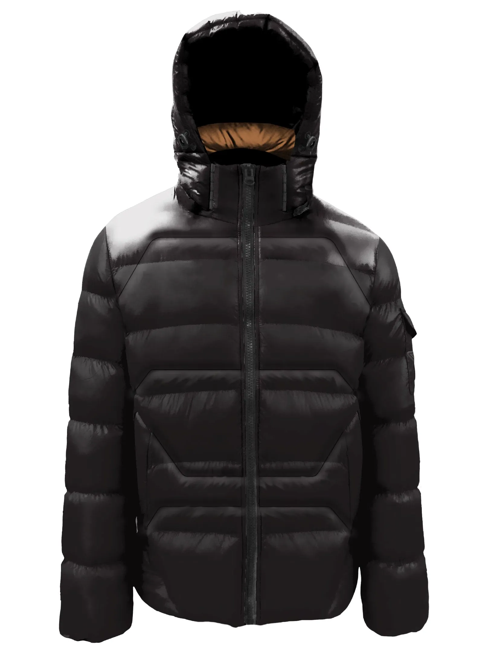 MAURICE Engineered Quilted Puffer Bomber Jacket