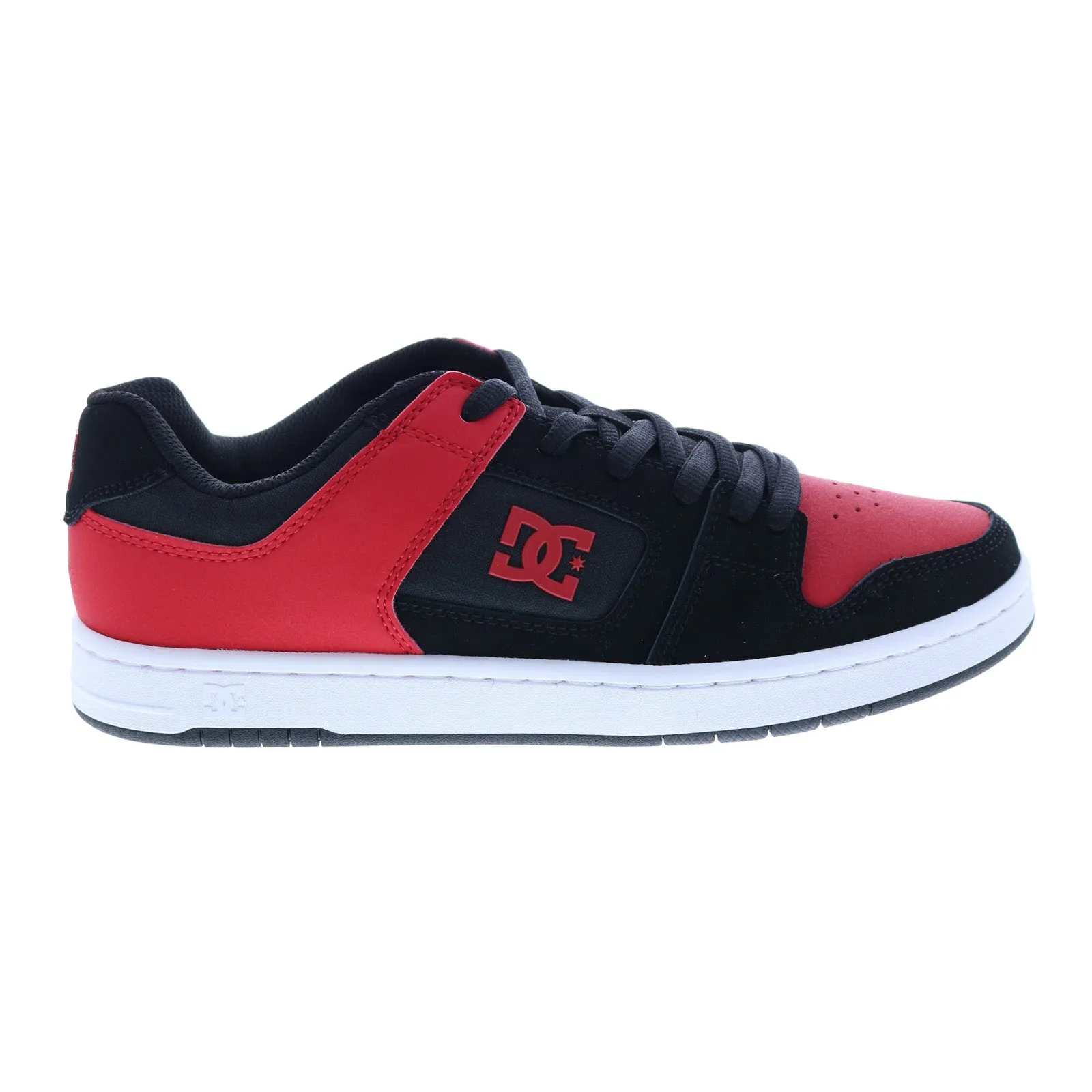 Mens Black Leather Skate Sneakers - DC Manteca 4 ADYS100672-BAH