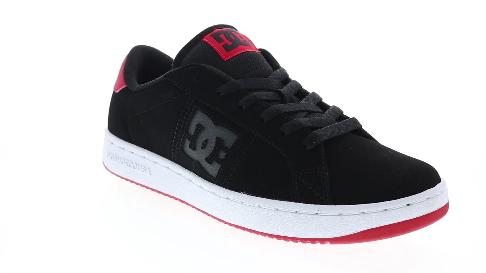 Mens Black Nubuck Skate Sneakers Shoes - DC Striker ADYS100624-XKSR