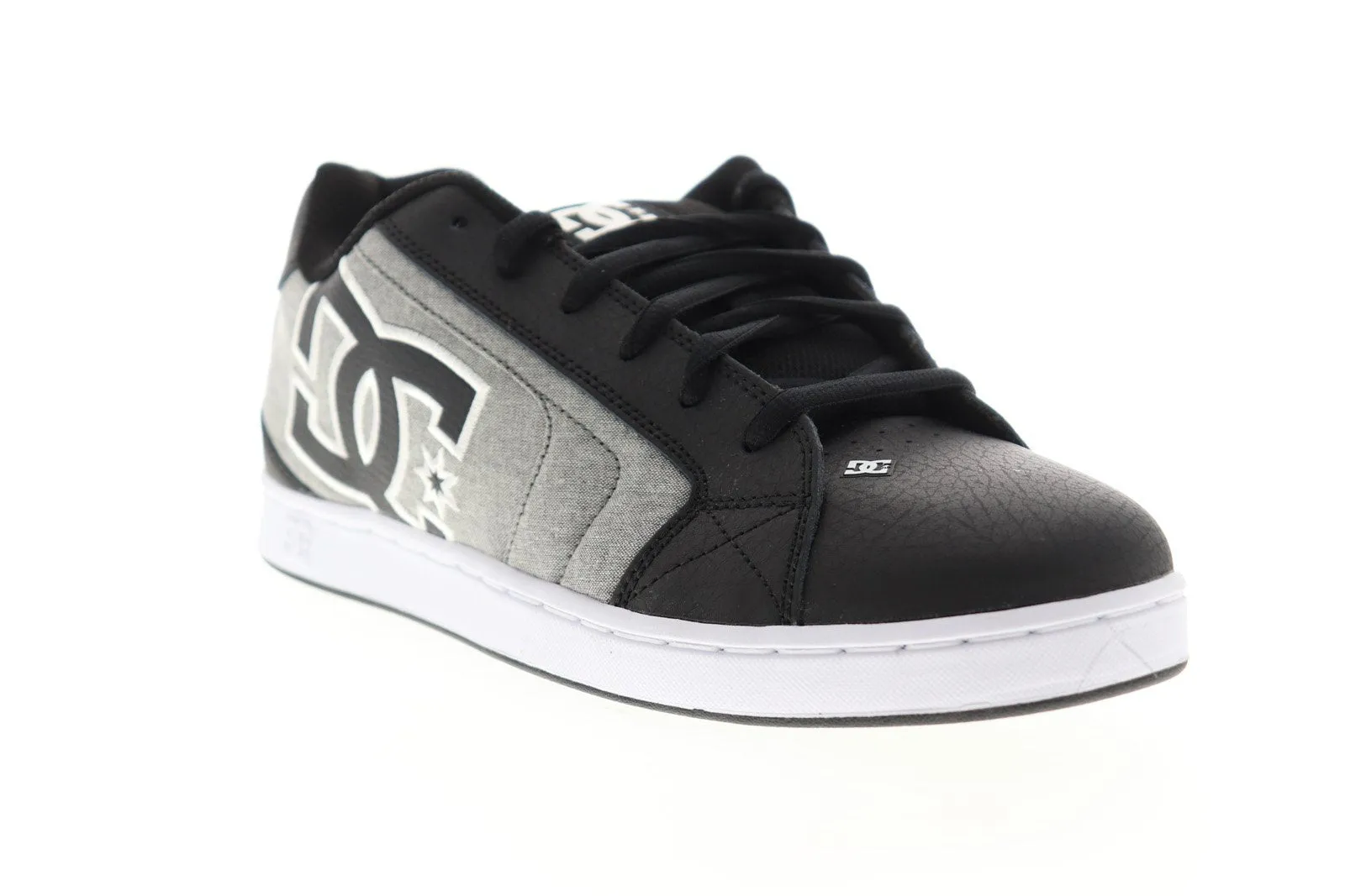 Mens Black Skate Sneakers Shoes DC Net SE 302297 Lace Up