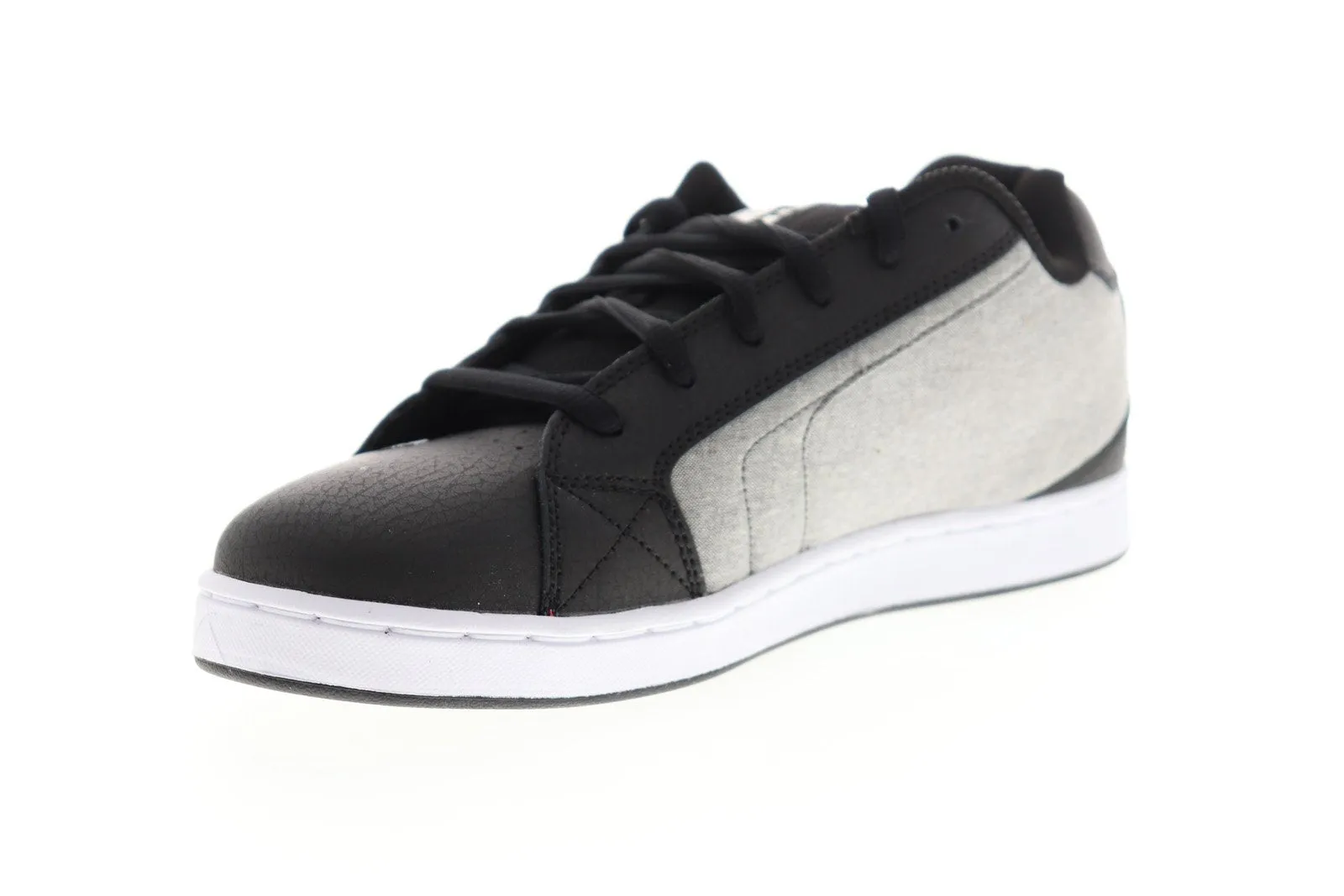 Mens Black Skate Sneakers Shoes DC Net SE 302297 Lace Up