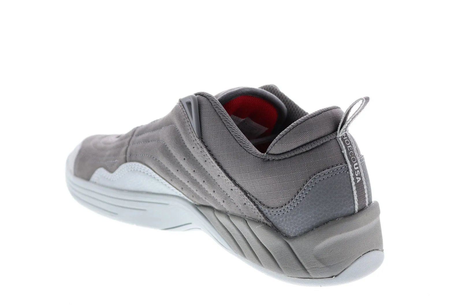 Men's Gray Skate-Inspired Sneakers Shoes ADYS100573-CHR by DC Williams Slim