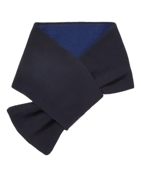 Men's Two Tone Cashmere Scarf Navy Blue French Blue - Shop Now