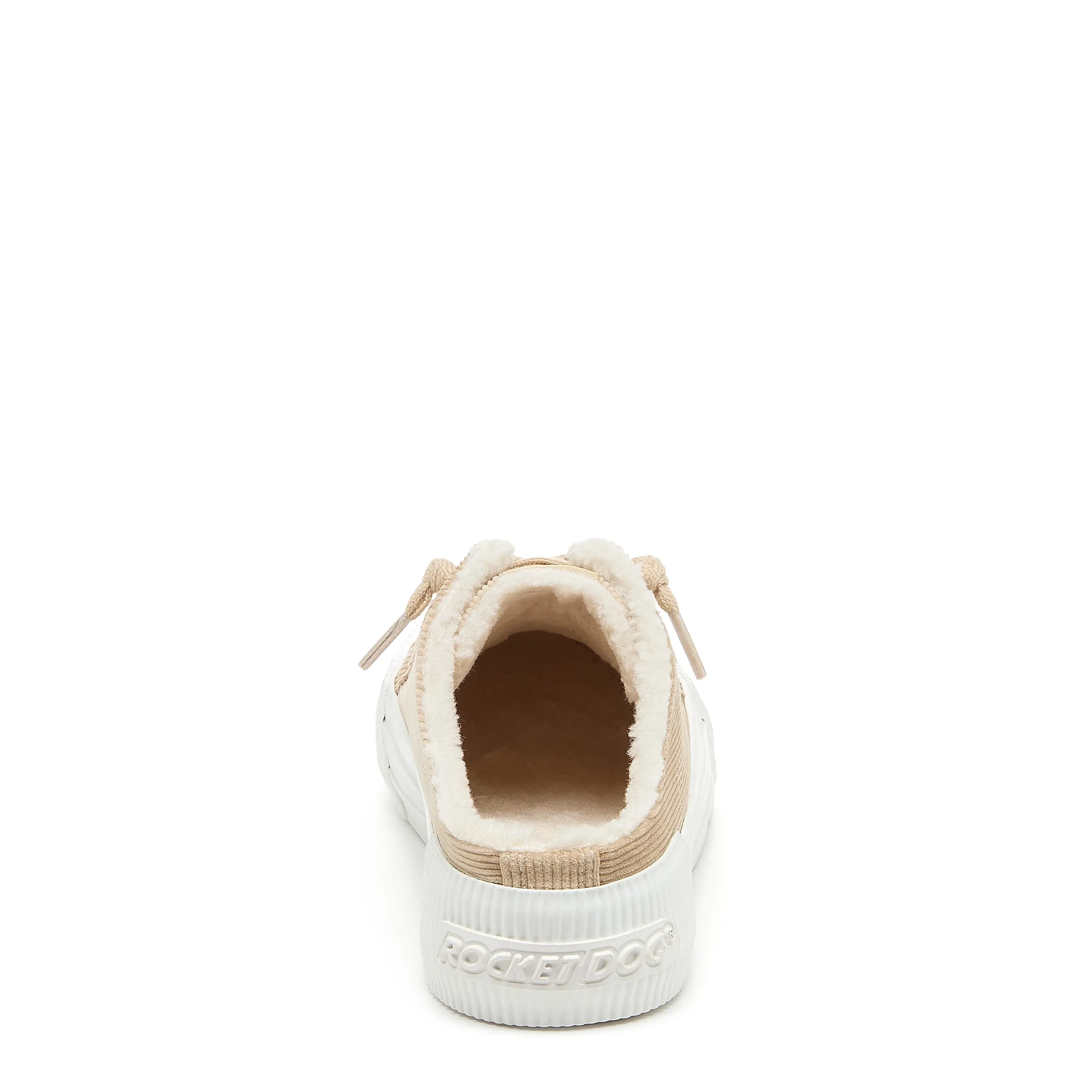 Natural Corduroy Slip-On Sneaker with Cheerful Vibe