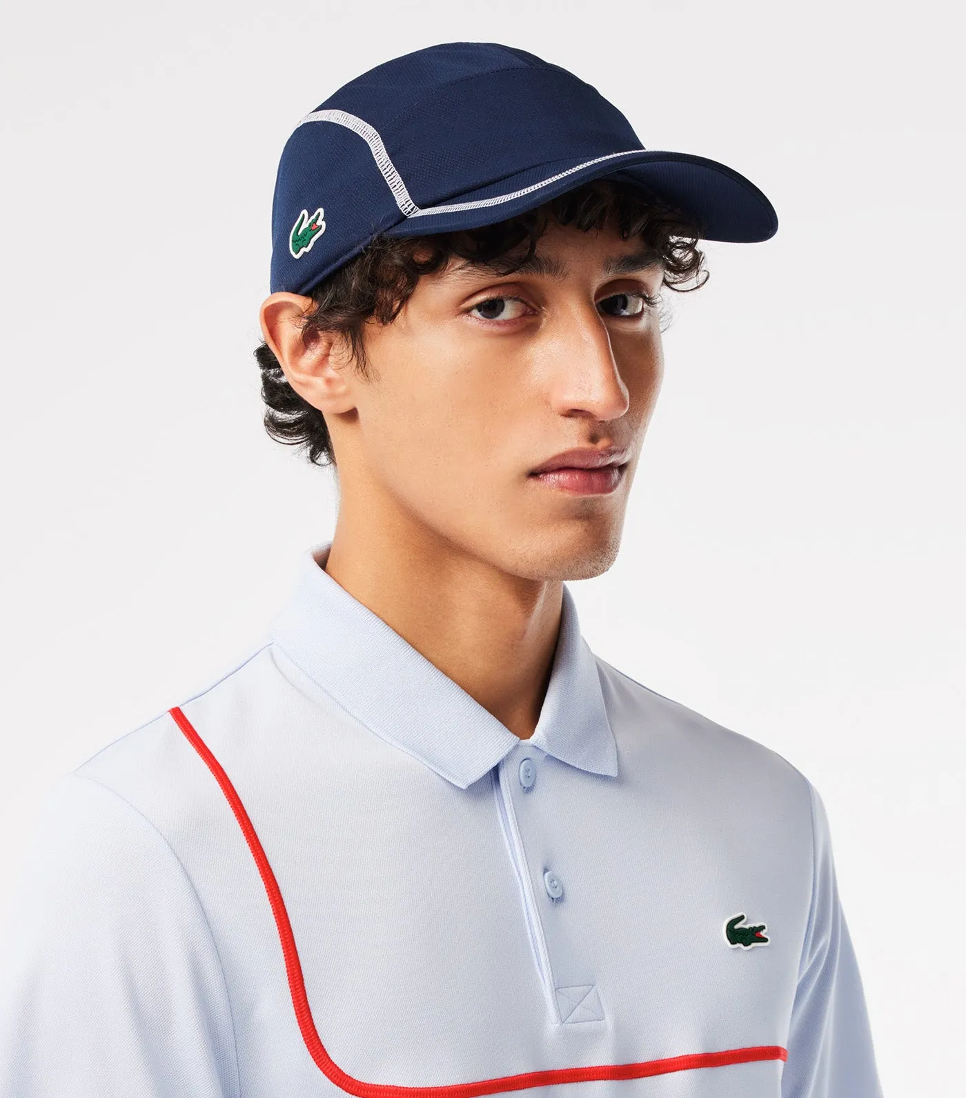 Navy Blue Colourblock Tennis Cap