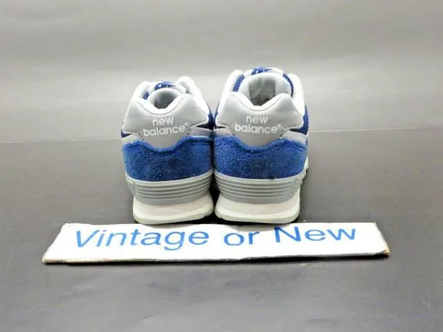 New Balance 574 Royal Blue White Suede KJ574SBI Toddler Shoes Size 4