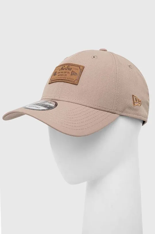 Beige New Era Baseball Cap