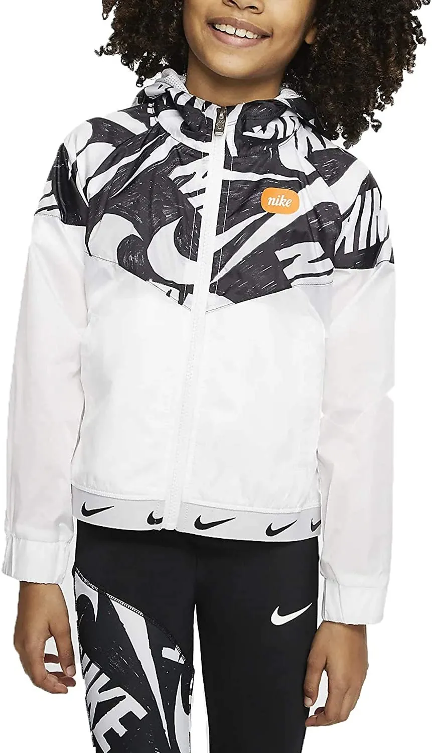 Nike Kids Windrunner Full Zip Jacket White 36G216-001