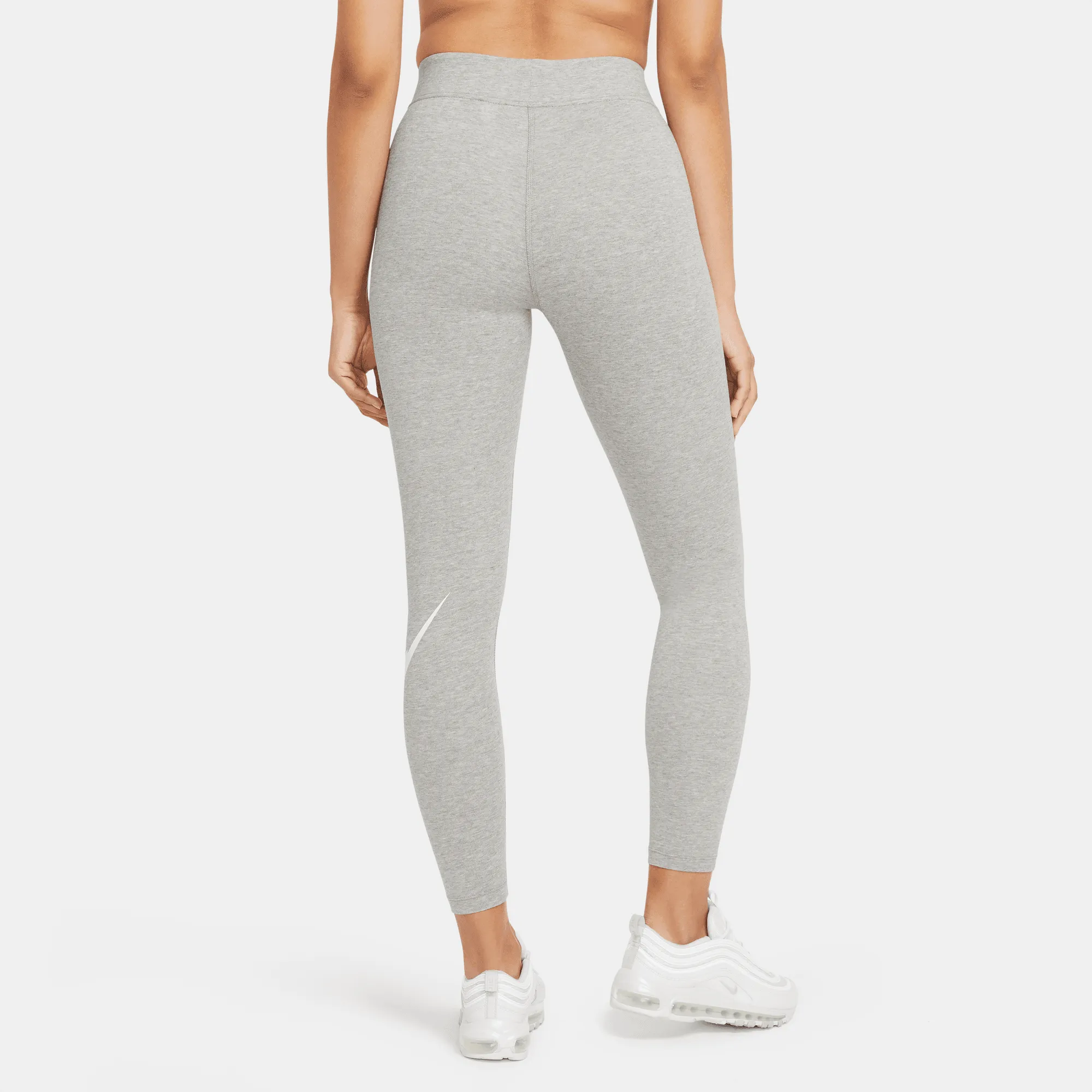 Nike Sportswear Essential High Rise Leggings Grey White