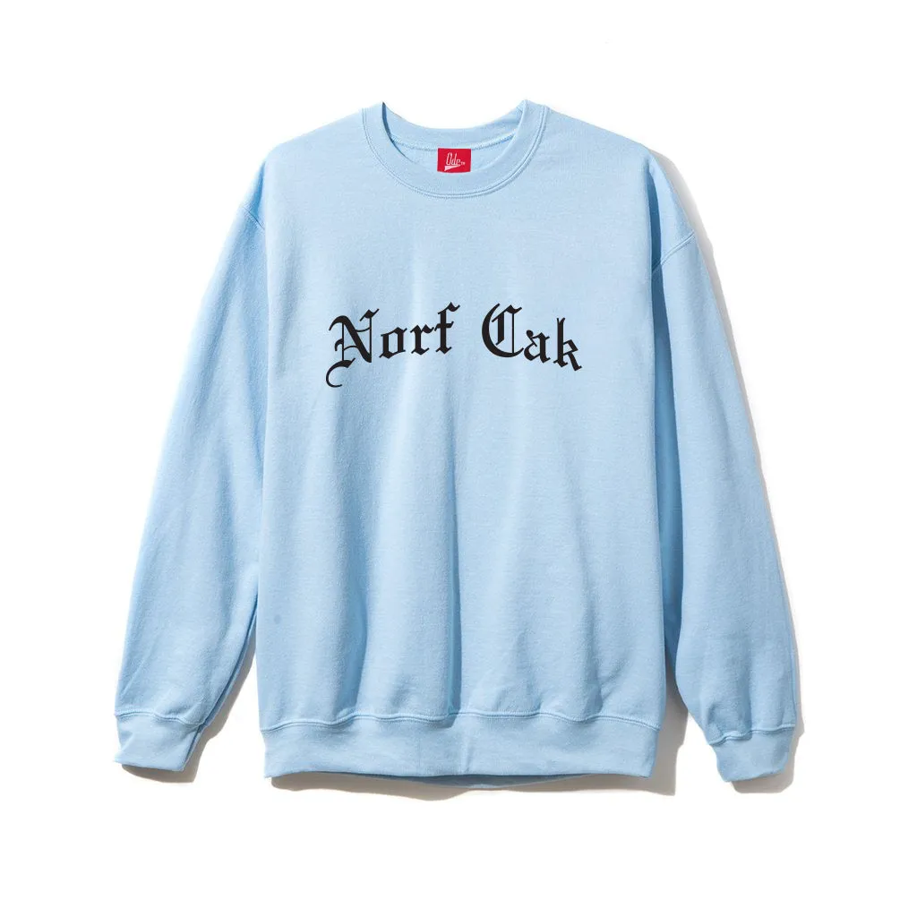 Norf Cak Crewneck Sweatshirt in Sky Blue