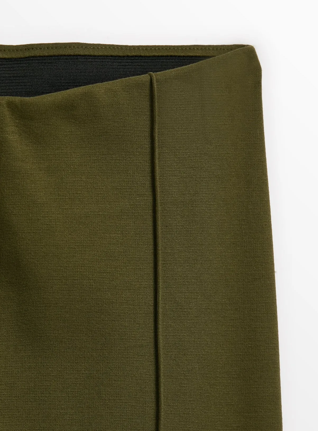 PETITE Khaki Pintuck Leggings in Size 20 | Smart Ponte Fabric | Shop at Tu