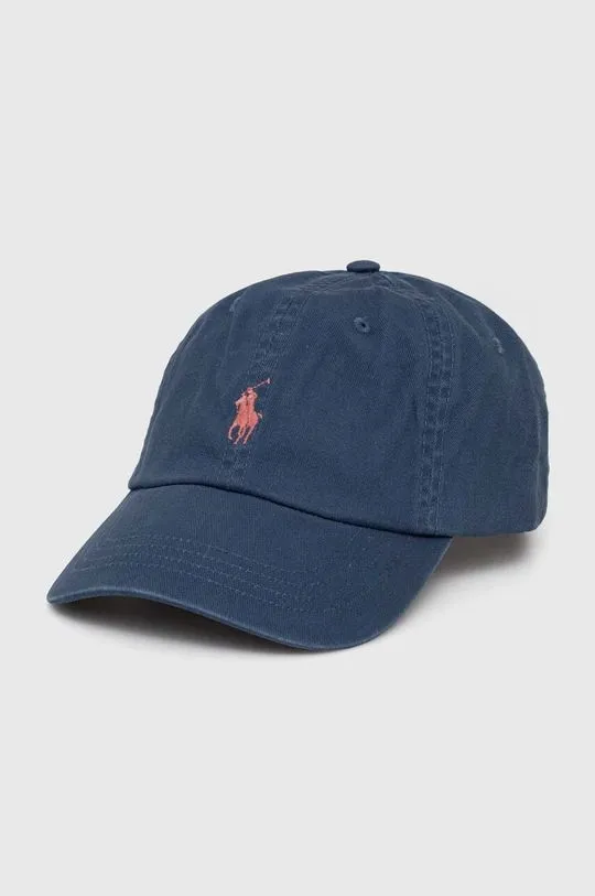 Orange Polo Ralph Lauren Cotton Baseball Cap