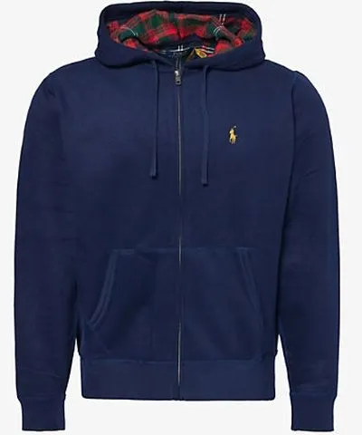 Polo Ralph Lauren Men's Cruise Navy Classic Zip-Up Cotton-Blend Hoody