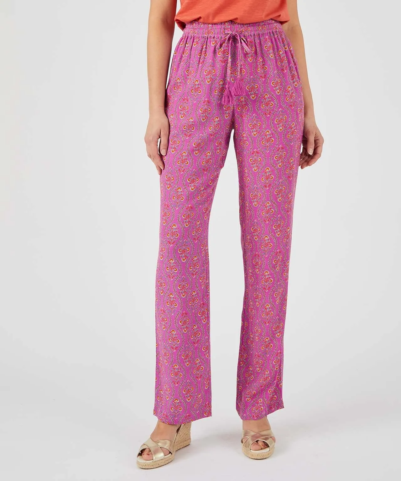 Trousers with Printed Crinkles