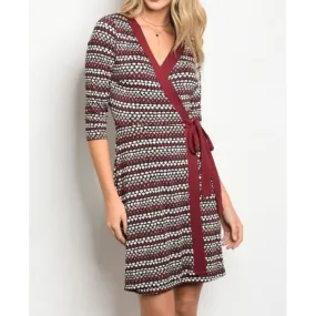 Printed Wrap Dress