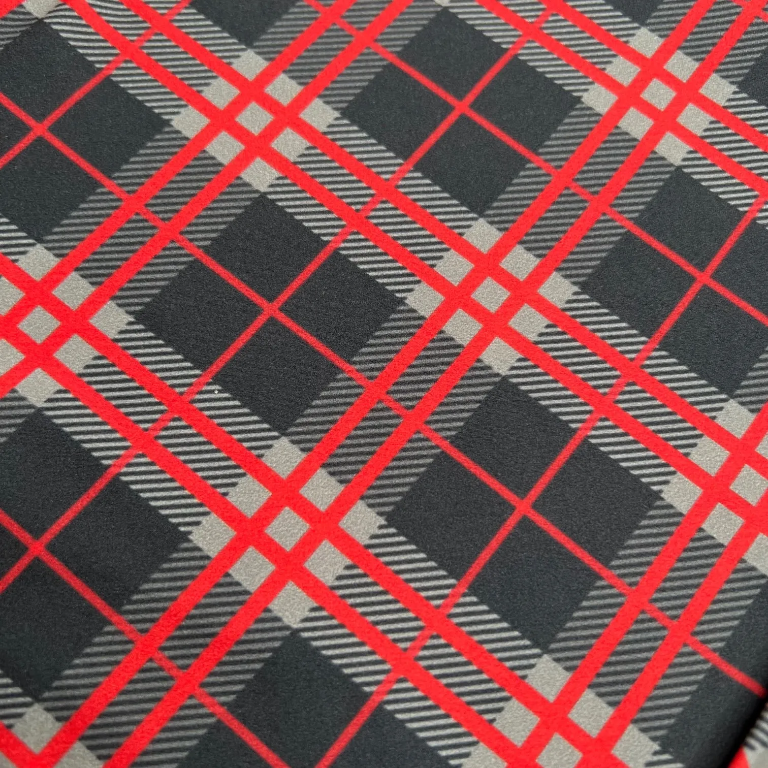 Red & Black Tartan Plaid Leggings