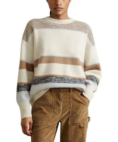 Reiss Willow Subtle Stripe Pull On Sweater