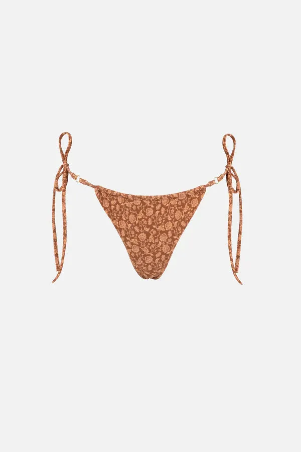 Rhythm Paisley Tie Side Bikini Bottom