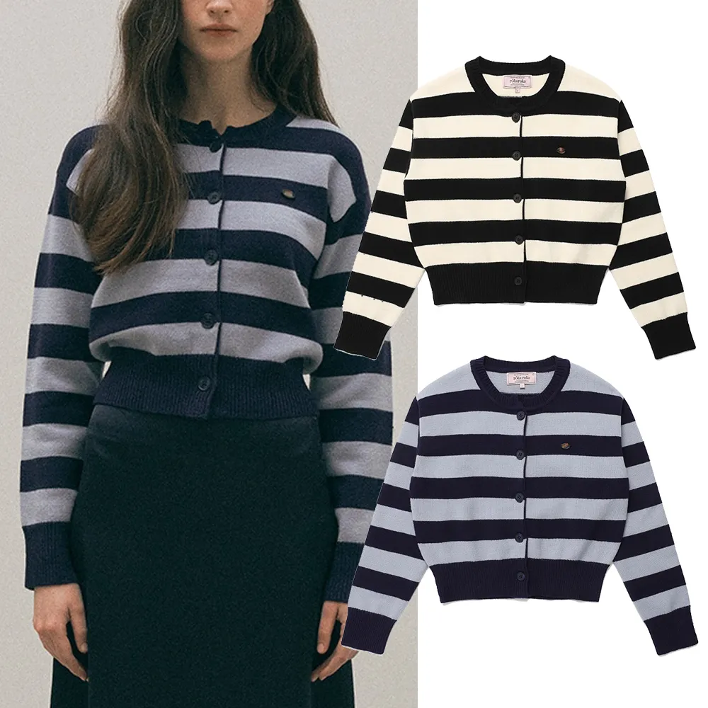 Rolarola Long Sleeves Stripes Casual Style Nylon Street Style