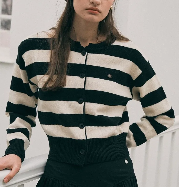 Rolarola Long Sleeves Stripes Casual Style Nylon Street Style