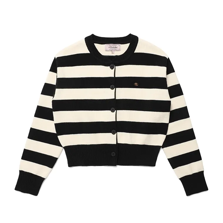 Rolarola Long Sleeves Stripes Casual Style Nylon Street Style