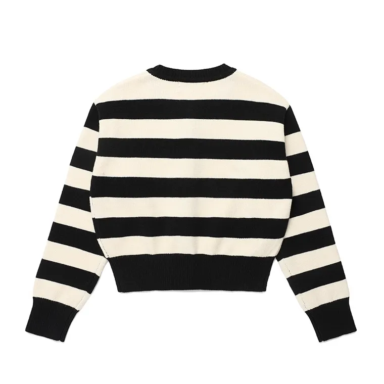 Rolarola Long Sleeves Stripes Casual Style Nylon Street Style