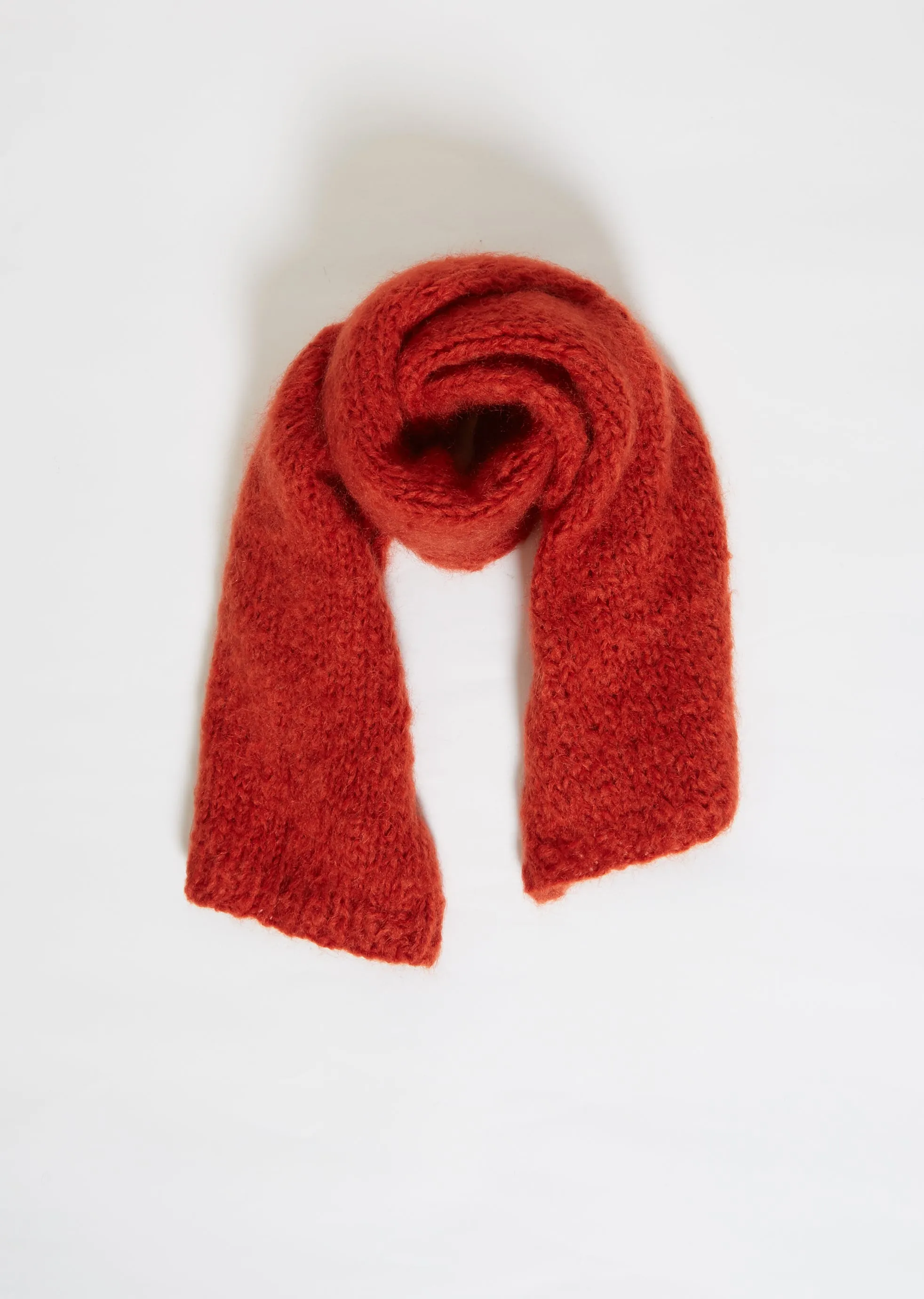 Rust Mohair Scarf