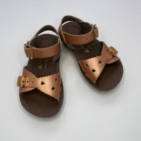 Saltwater Sun-San Rose Gold Sweetheart Sandals EU 23 Size.