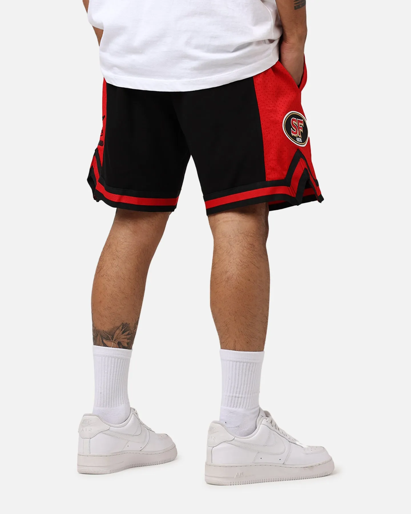 San Francisco 49ers Fast Lane 2.0 Shorts in Black and Red - Shop Now