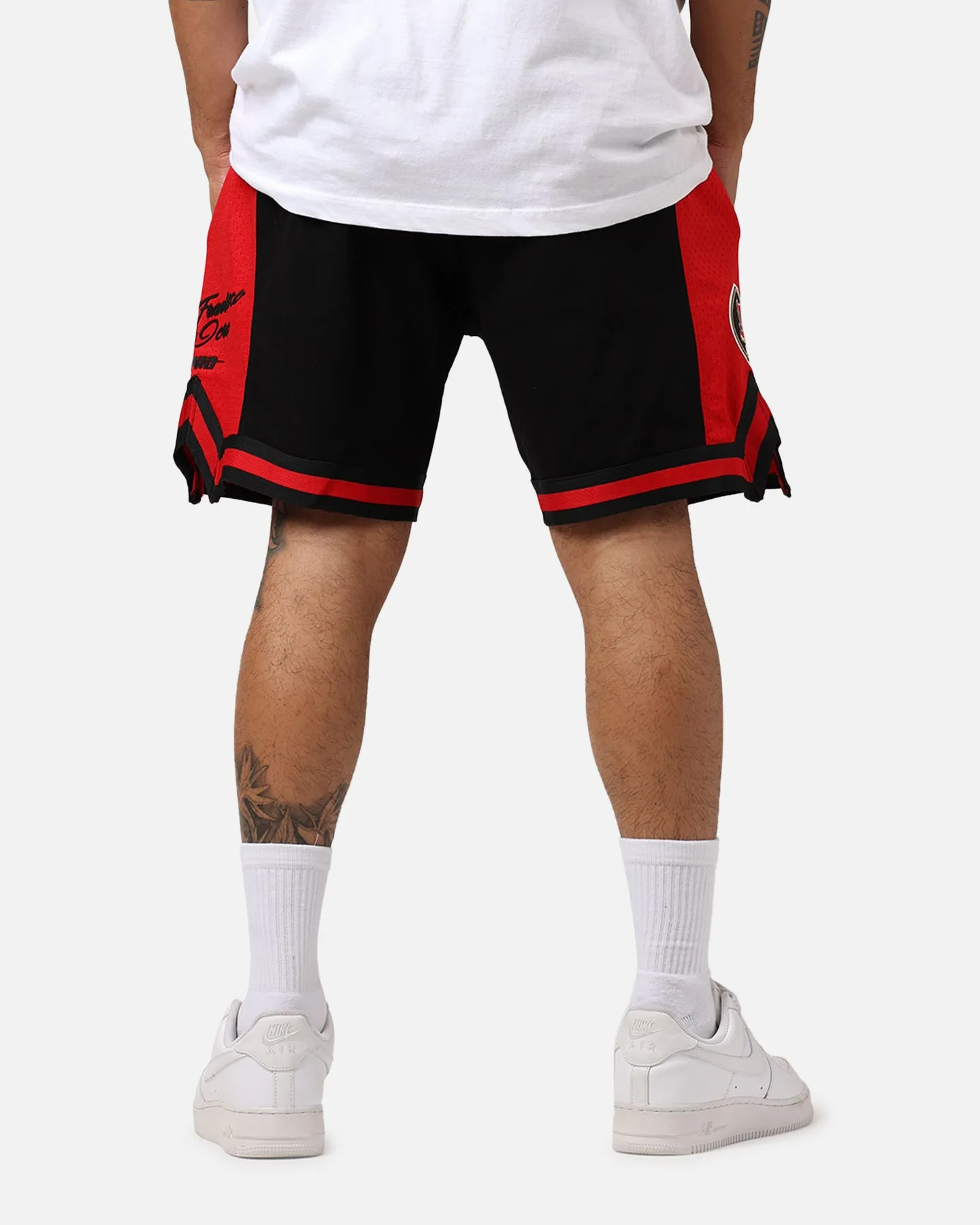 San Francisco 49ers Fast Lane 2.0 Shorts in Black and Red - Shop Now