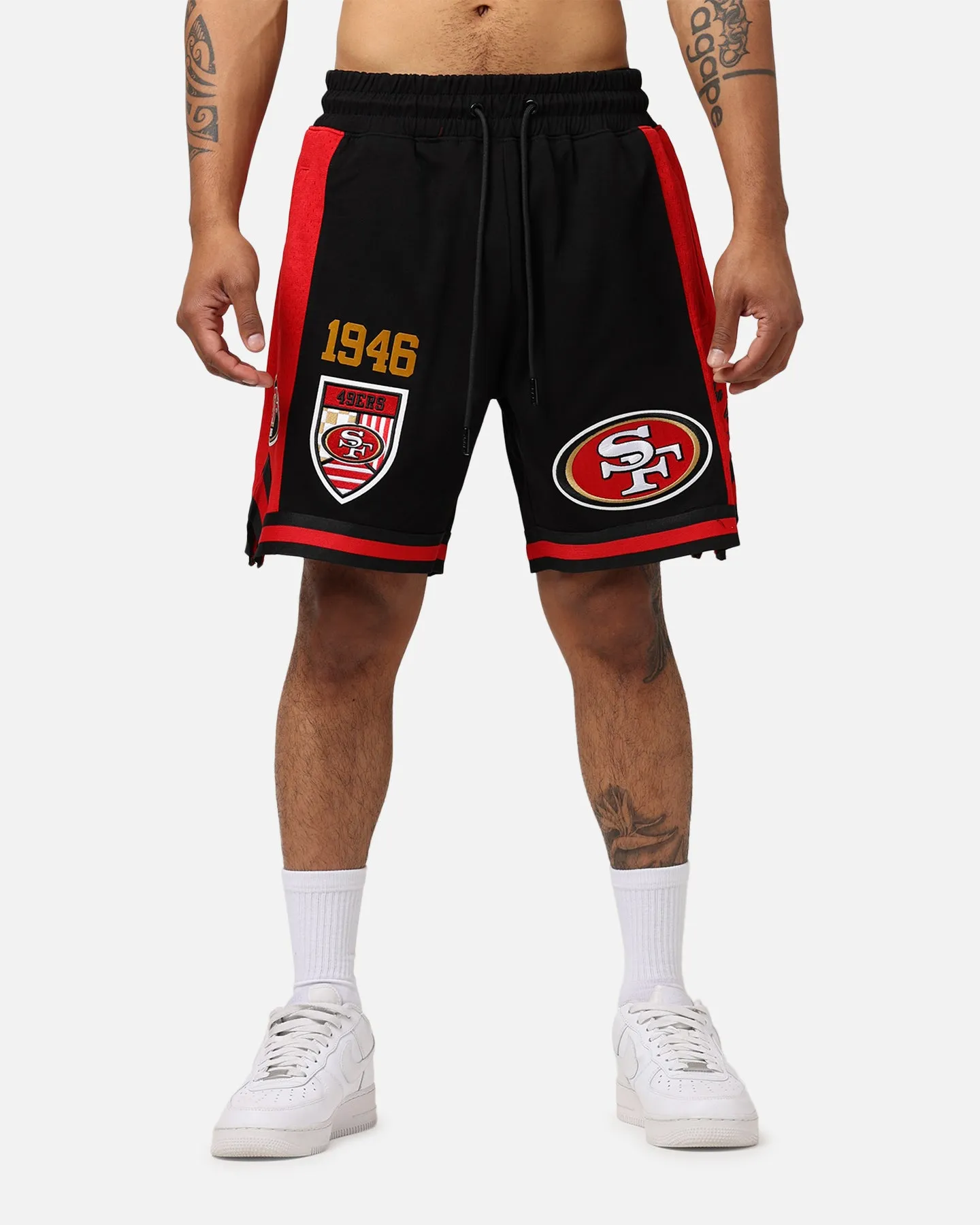 San Francisco 49ers Fast Lane 2.0 Shorts in Black and Red - Shop Now