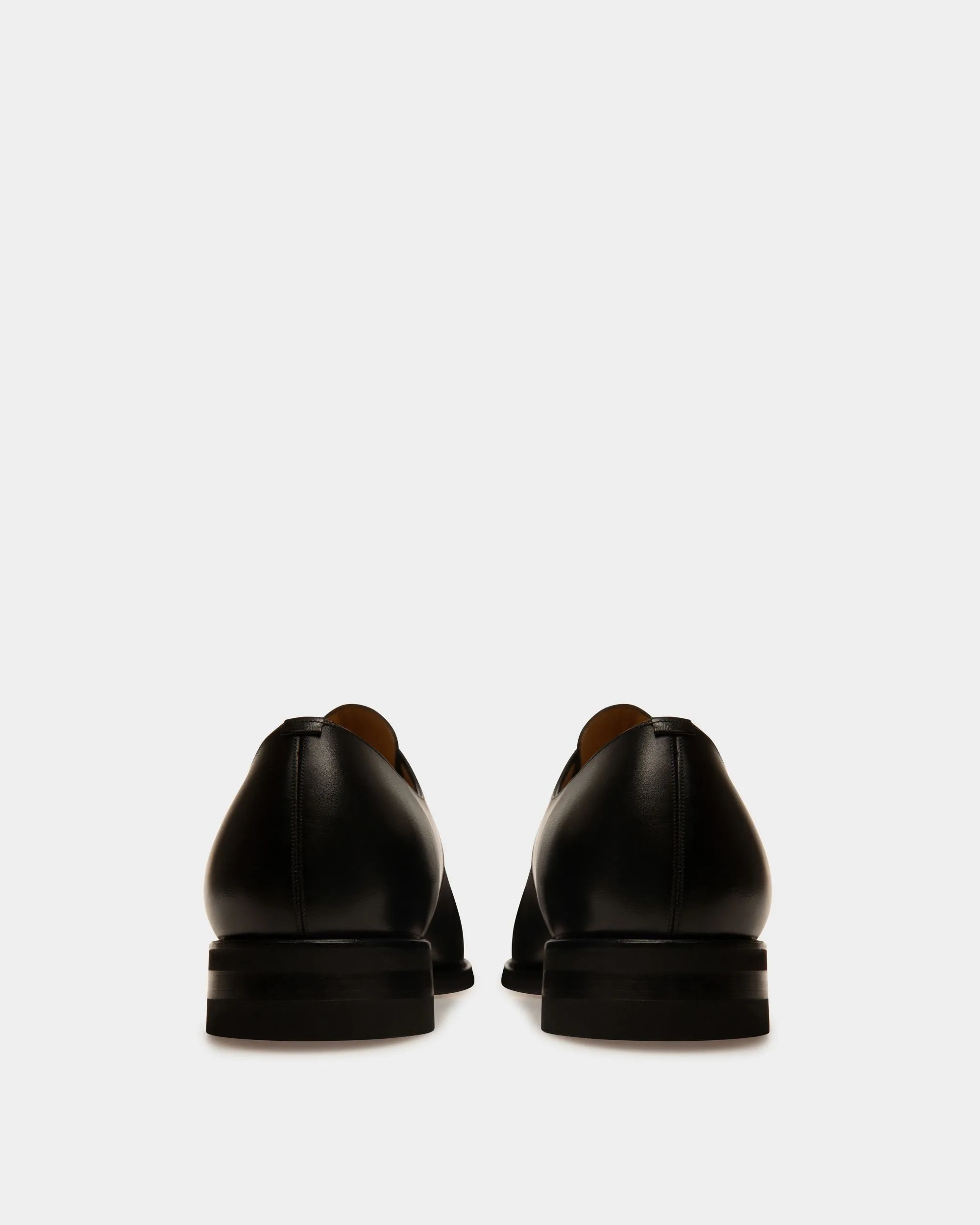 Order Scribe Novo Derby Shoes in Black Leather Online